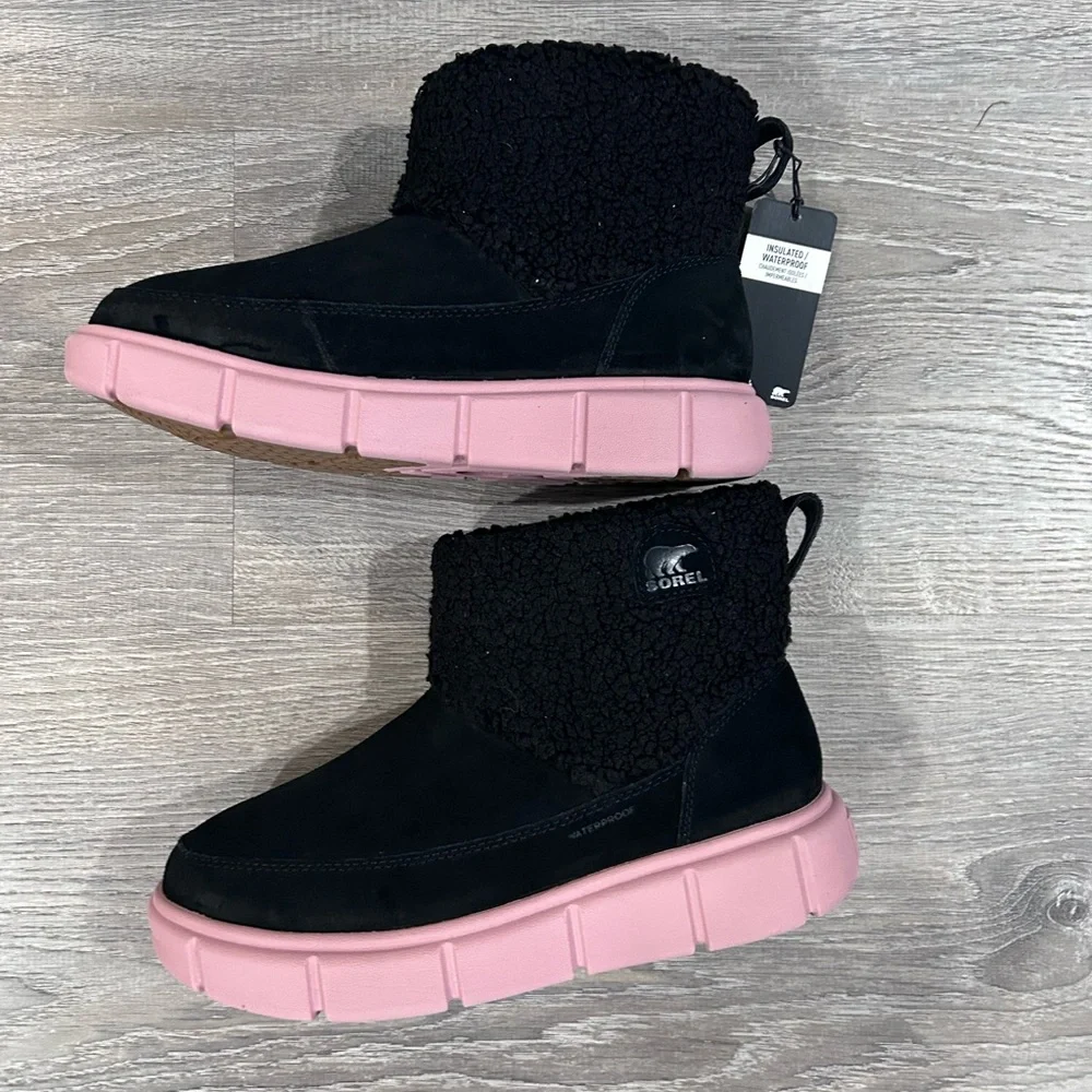 New Sorel kids Explorer Cozy Snow Boots - Waterproof, Insulated, Suede Size 5M